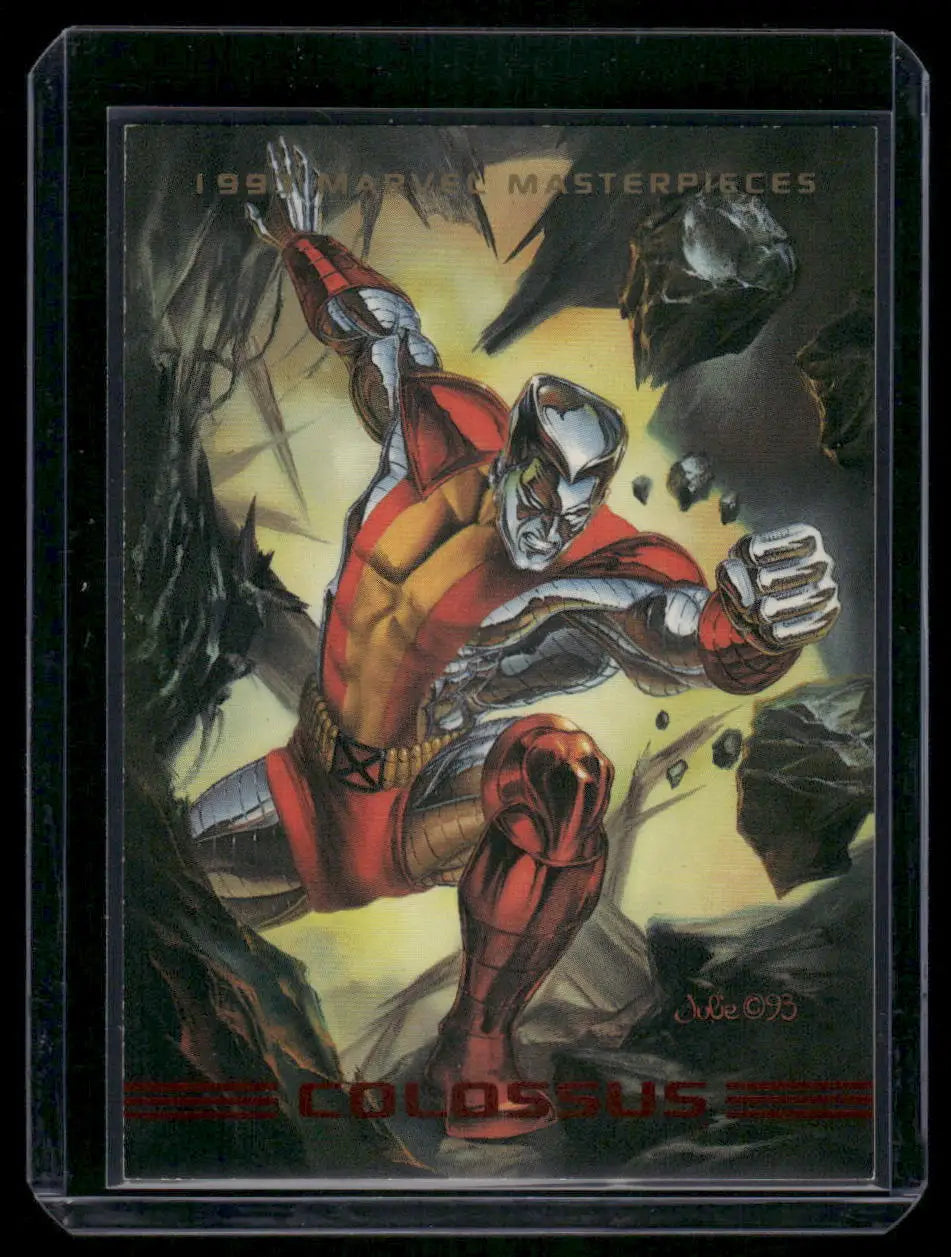 Collectible SkyBox Marvel Masterpieces Colossus trading card from 1993 Marvel Masterpieces series