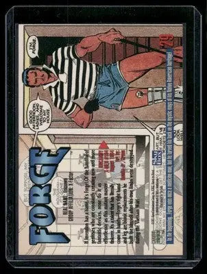 Trading card featuring male comic book character from SkyBox Marvel Masterpieces Forge series