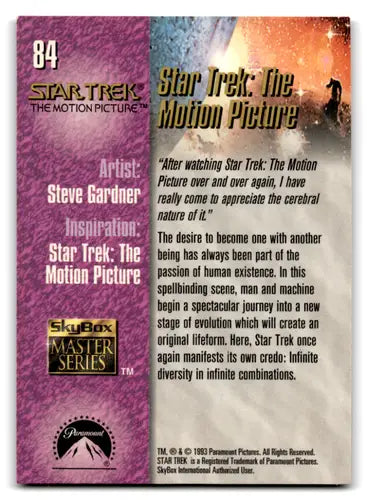 Star Trek The Motion Picture trading card from Skybox Star Trek Master Series with original gloss