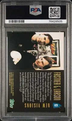 Graded Star Wars Galaxy trading card featuring Steve Fastner and Rich Larson PSA 9