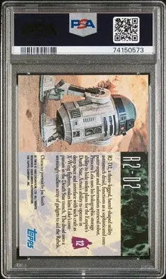 Graded Star Wars Galaxy R2-D2 trading card from 1993 with PSA 9 grade