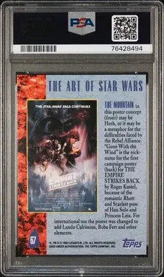 1993 Star Wars Galaxy The Mountain #67 PSA 9