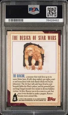 1993 Star Wars Galaxy The Rancor #34 PSA 9