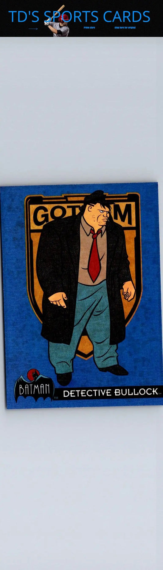 Detective Bullock trading card from 1993 Topps Batman The Animated Series collection