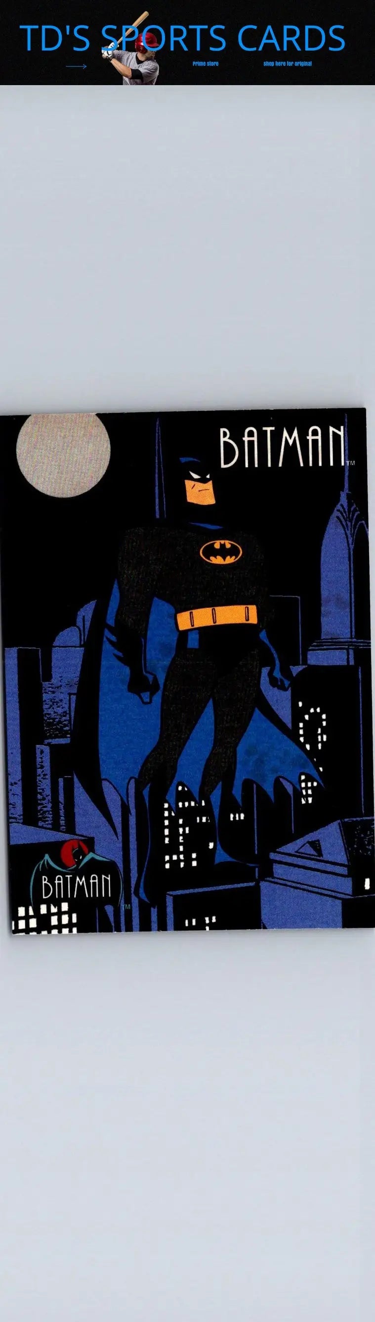 1993 Topps Batman The Animated Series comic book cover featuring Batman artwork