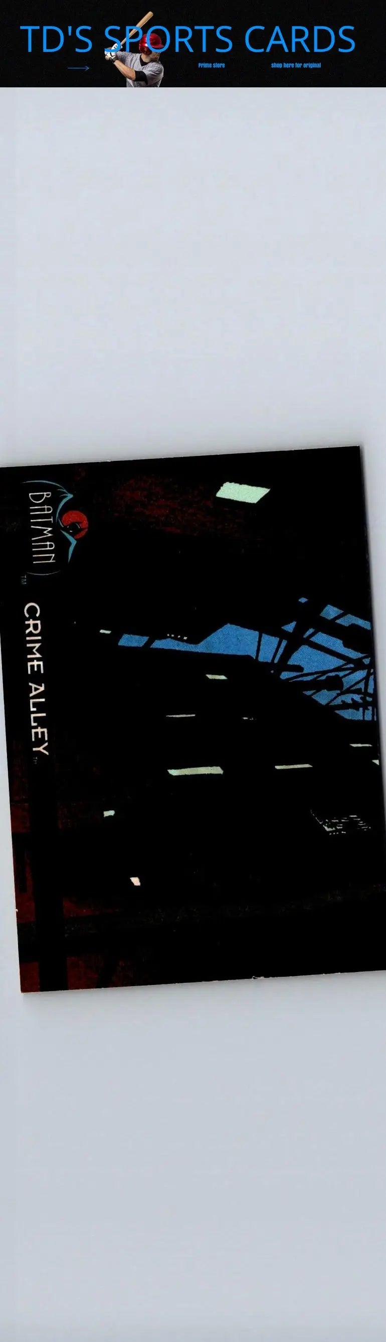 Batman Crime Alley card from 1993 Topps Batman The Animated Series collection