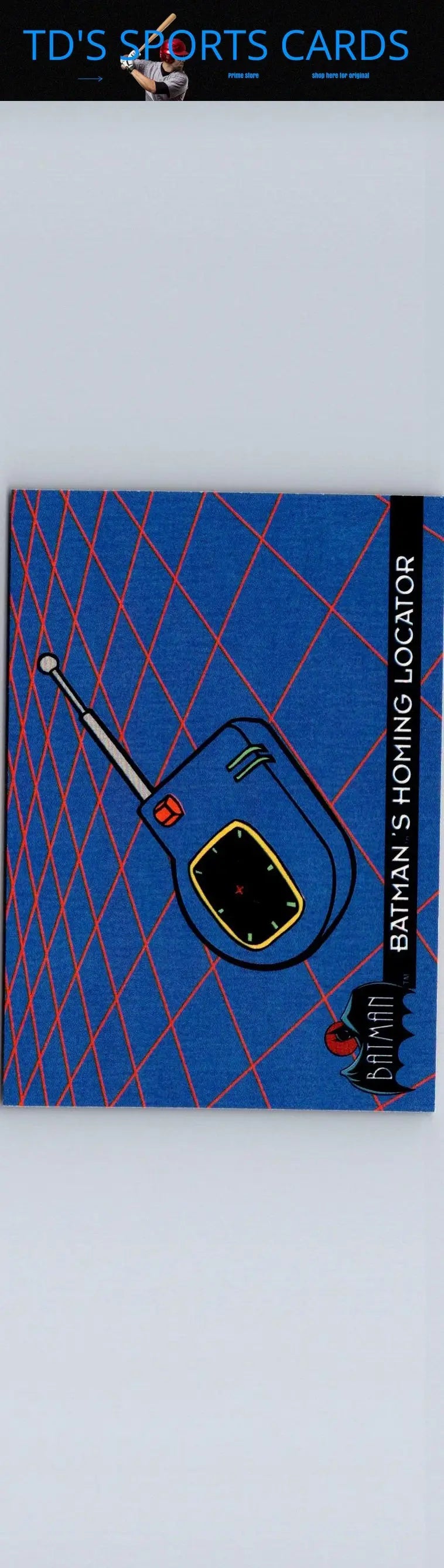 Batman’s Homing Locator card from Topps Batman The Animated Series 1993 collectible