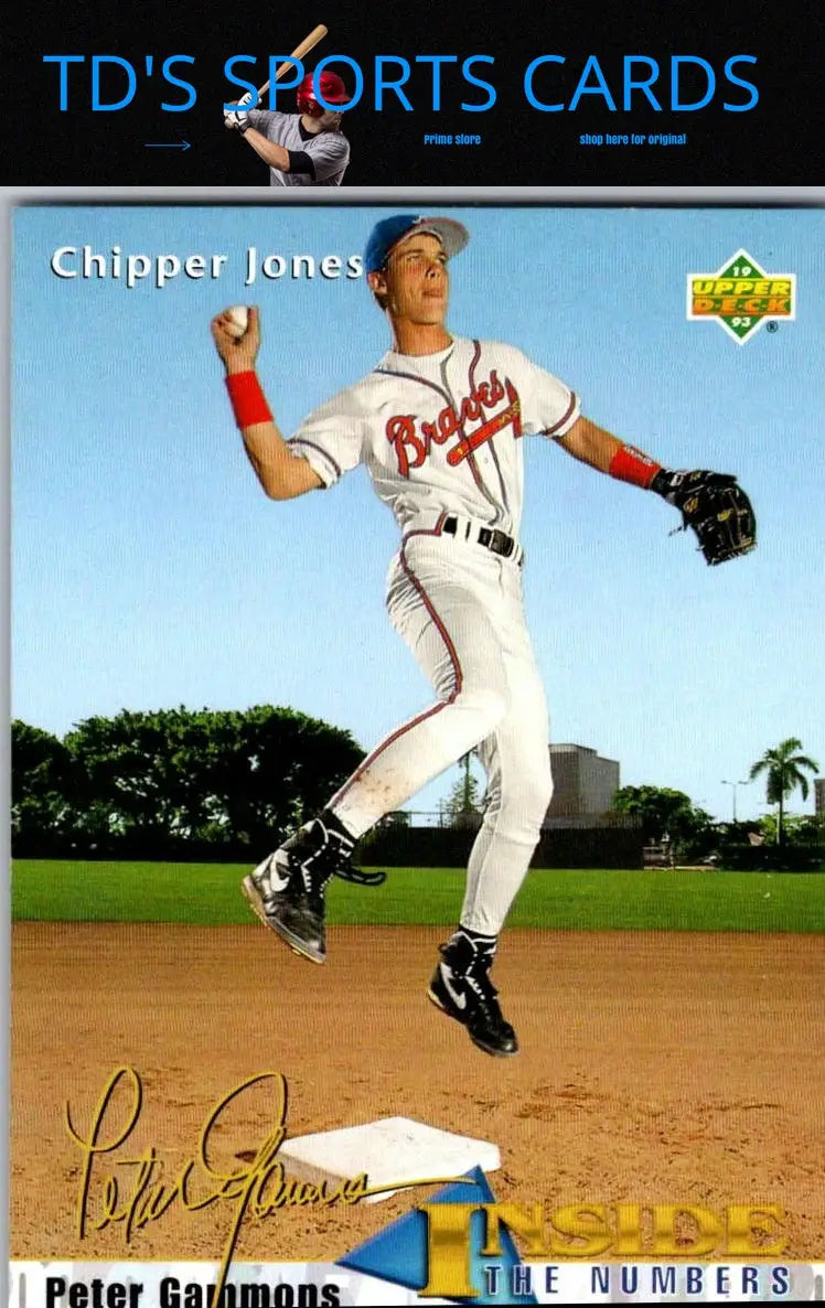 Chipper Jones 1993 Upper Deck #459 baseball trading card collectible item