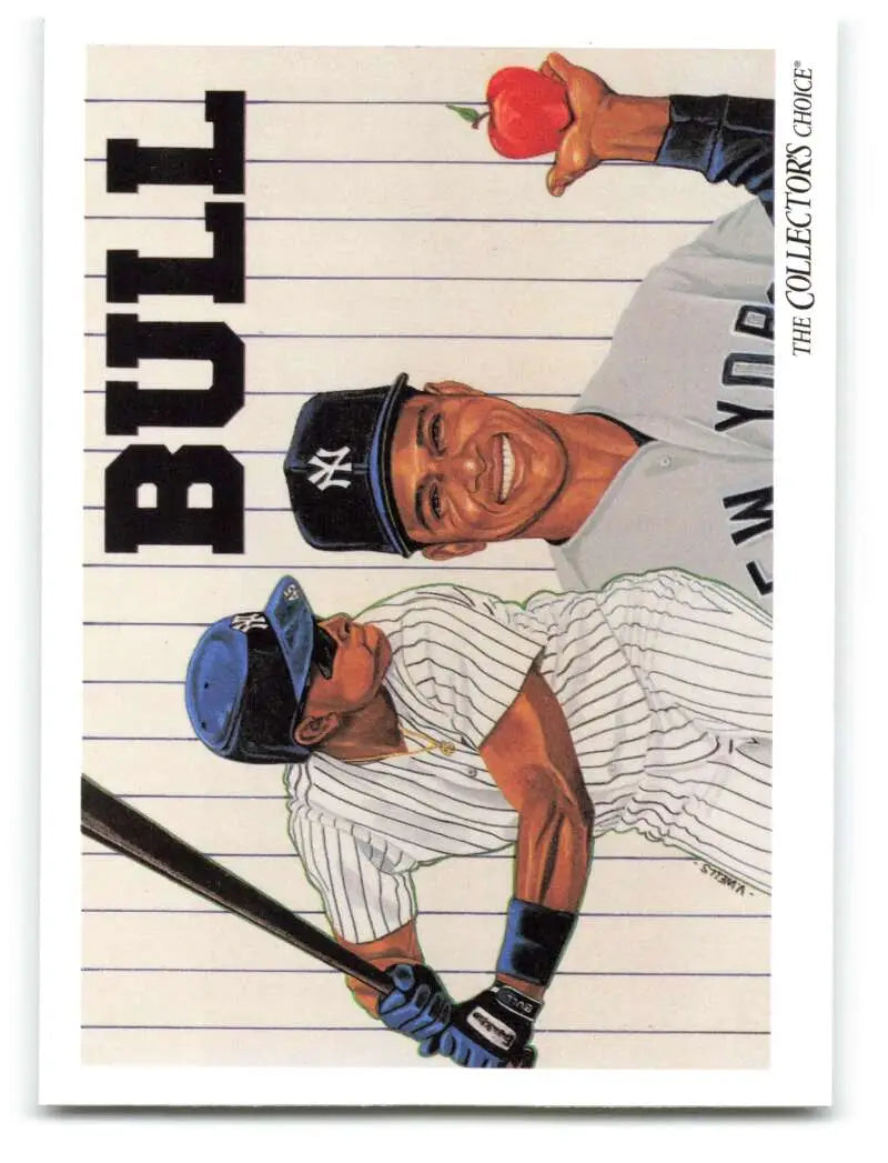 Baseball card featuring Danny Tartabull and New York Yankees players in batting poses