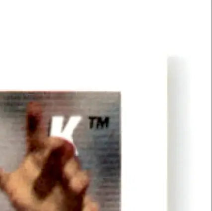 Hand reaching for metallic object with K TM mark in 1993 Upper Deck Football Steve Young card