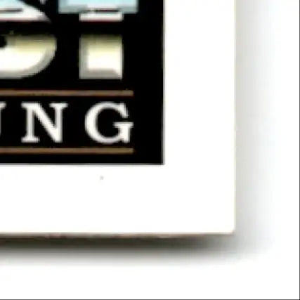 Partial view of a black sign with UNG, related to 1993 Upper Deck Football Steve Young