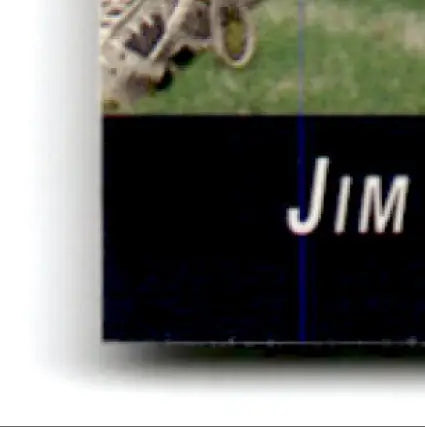 Partial view of 1993 Upper Deck SP Football Jim Harbaugh card with black lower section