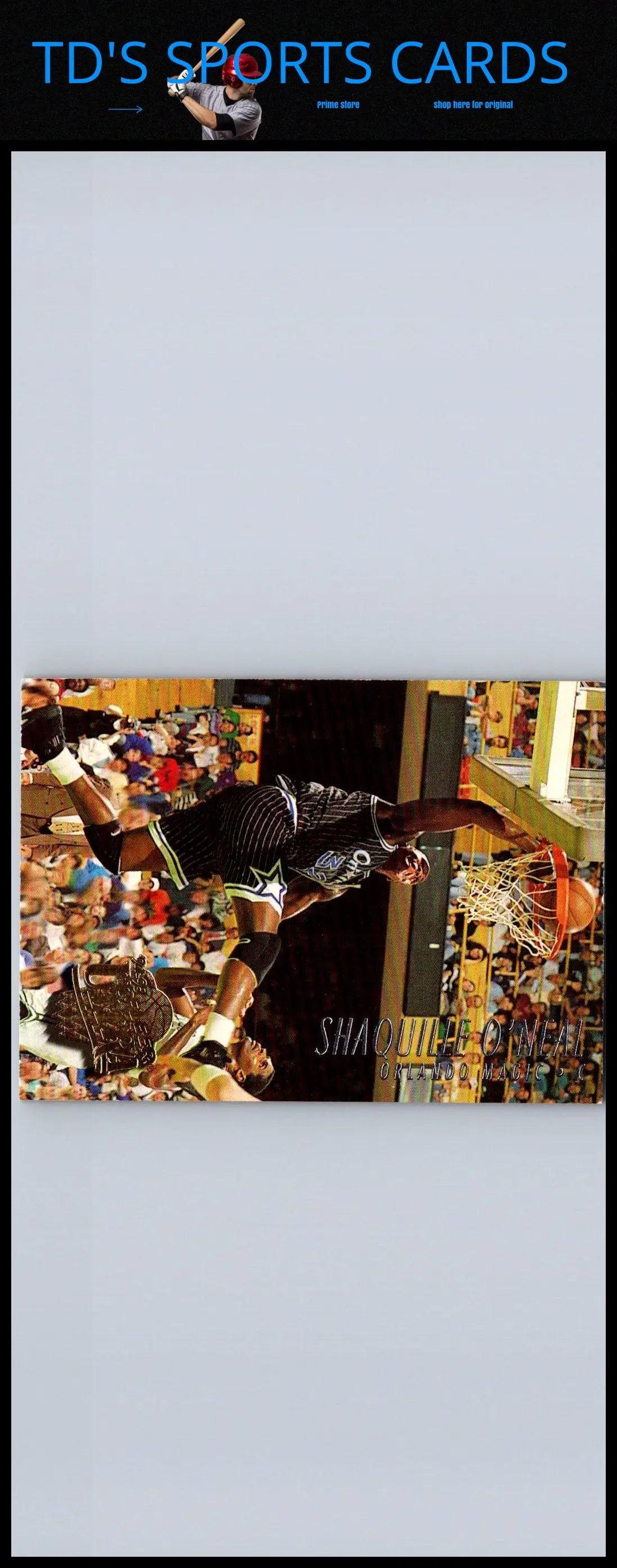 1994-95 Ultra #135 Shaquille O’Neal trading card for basketball card collectors