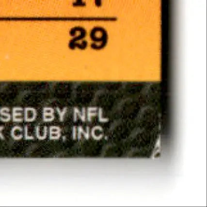 Fragment of yellow and dark green Bowman football Steve Young trading card featuring San Francisco 49ers