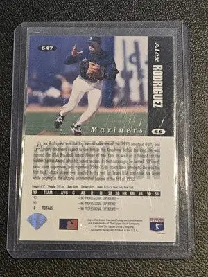 Alex Rodriguez baseball card from Collectors Choice 1994 featuring Alex Rodriguez