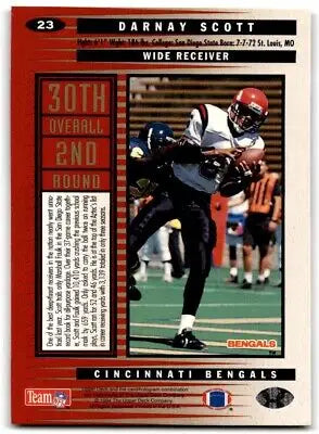 Darnay Scott football card from 1994 Collector’s Choice Cincinnati Bengals #23