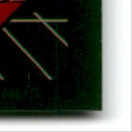 Dark green rectangular object with white lines from 1994 Collector’s Edge Steve Young Boss Squad Silver product