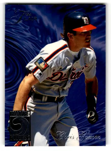 Original gloss Flair Wave of the Future Chris Gomez baseball card Tigers NM-MT