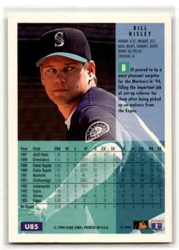 Bill Risley Seattle Mariners baseball card from 1994 Fleer Update with original gloss