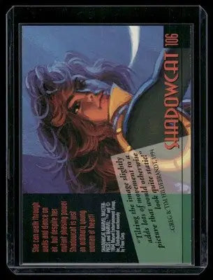 Trading card of Marvel Masterpieces Shadowcat from 1994 Marvel Masterpieces series