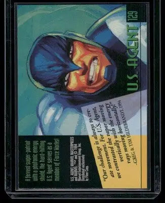 U.S. Agent Marvel Masterpieces trading card from 1994 Marvel Masterpieces series
