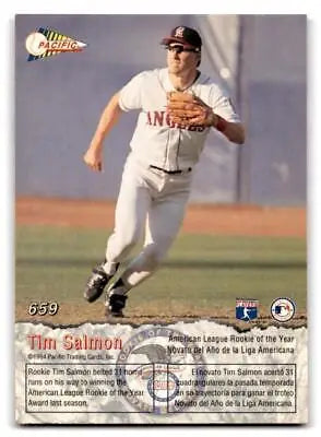 Tim Salmon baseball card from 1994 Pacific #659, ideal for trading card collections
