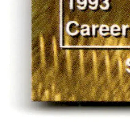 Golden textured plaque with white border for 1994 Pacific Football Steve Young San Francisco 49ers