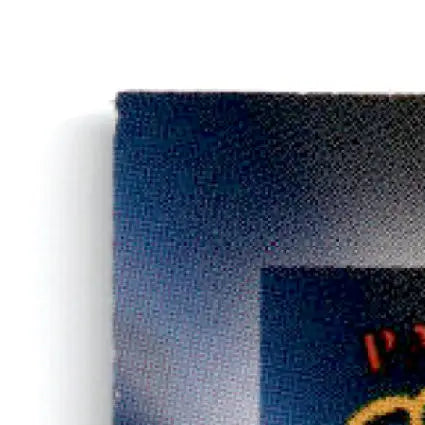 Corner of dark blue Pacific Triple Folder featuring Steve Young 49ers design