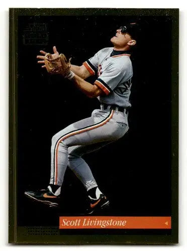 Original gloss Scott Livingstone Detroit Tigers baseball card from 1994 Score series