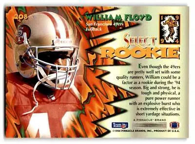 1994 Select #208 William Floyd rookie card for baseball card collectors and fans