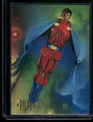 Comic book trading card of Valor from SkyBox DC Comics Master Series Valor #11