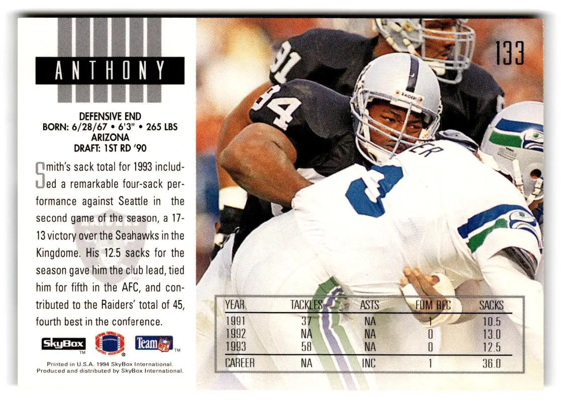 1994 SkyBox Impact #133 Anthony Smith - Trading Card