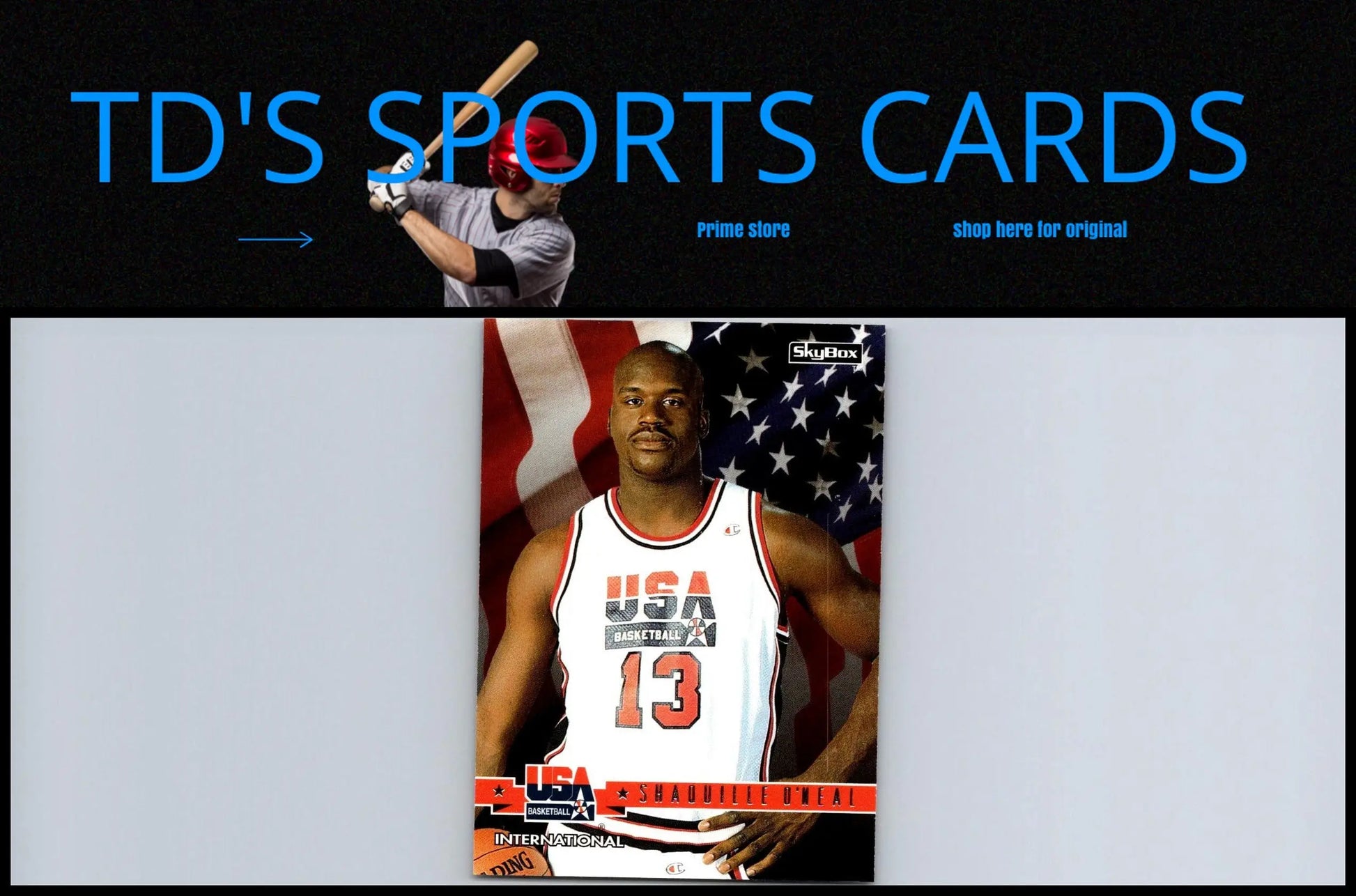 1994 SkyBox USA #67 Shaquille O’Neal trading card showcasing the basketball legend