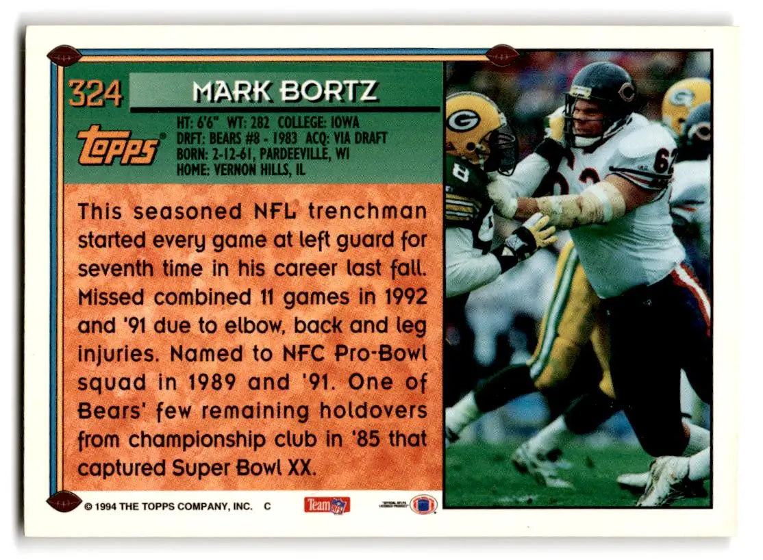1994 Topps #324 Mark Bortz - Trading Card
