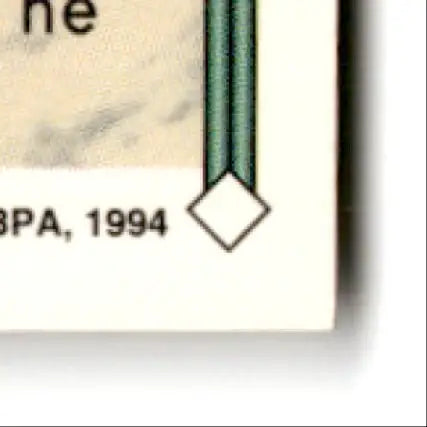 Document with outlined diamond symbol from 1994 Topps Baseball Todd Frohwirth Gold #242