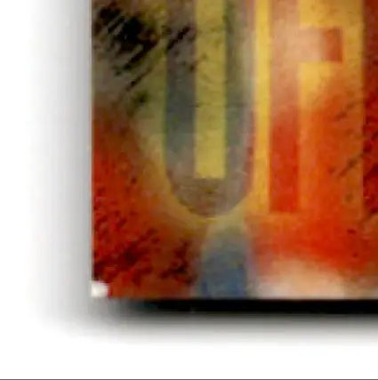 Colorful abstract art print with brushstrokes for Topps Football Stadium Club Steve Young product