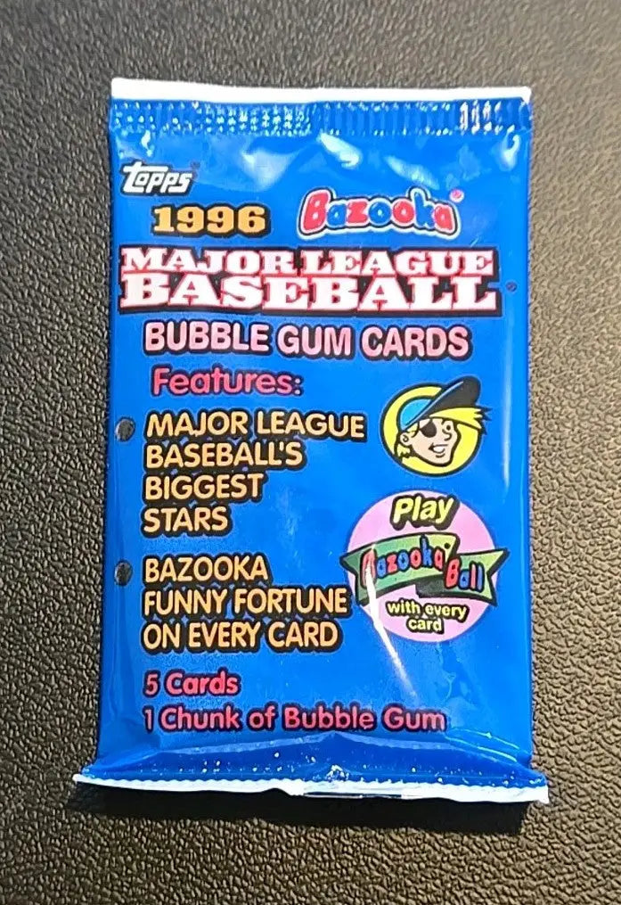 Sealed 1996 Topps Bazooka Baseball Card Pack for Bazooka MLB Packs collection