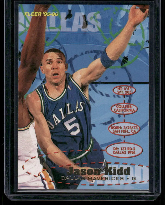 1995-96 Fleer Jason Kidd #36 Basketball - Basketball Card