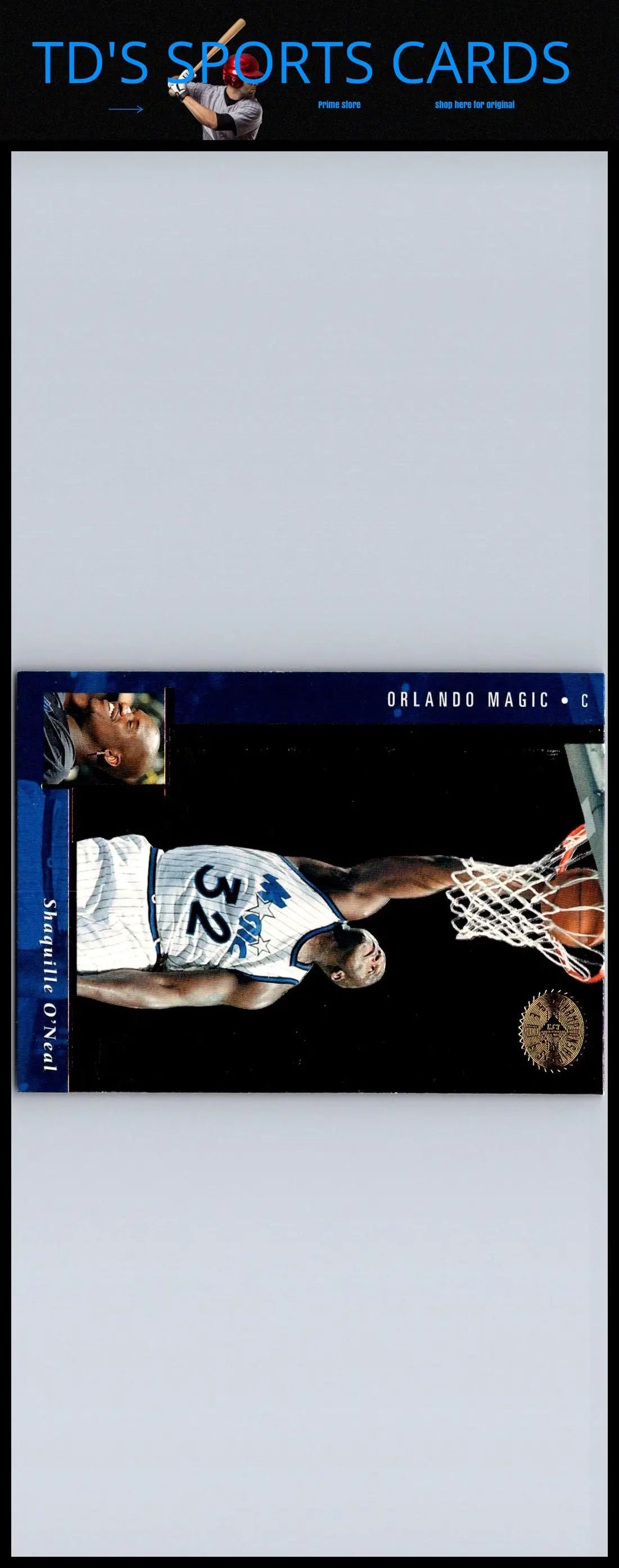 1995-96 SP Championship #76 Shaquille O’Neal trading card for basketball collectors