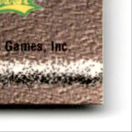Brown and white textured card section from 1995 Classic Assets Football Steve Young San Francisco 49ers