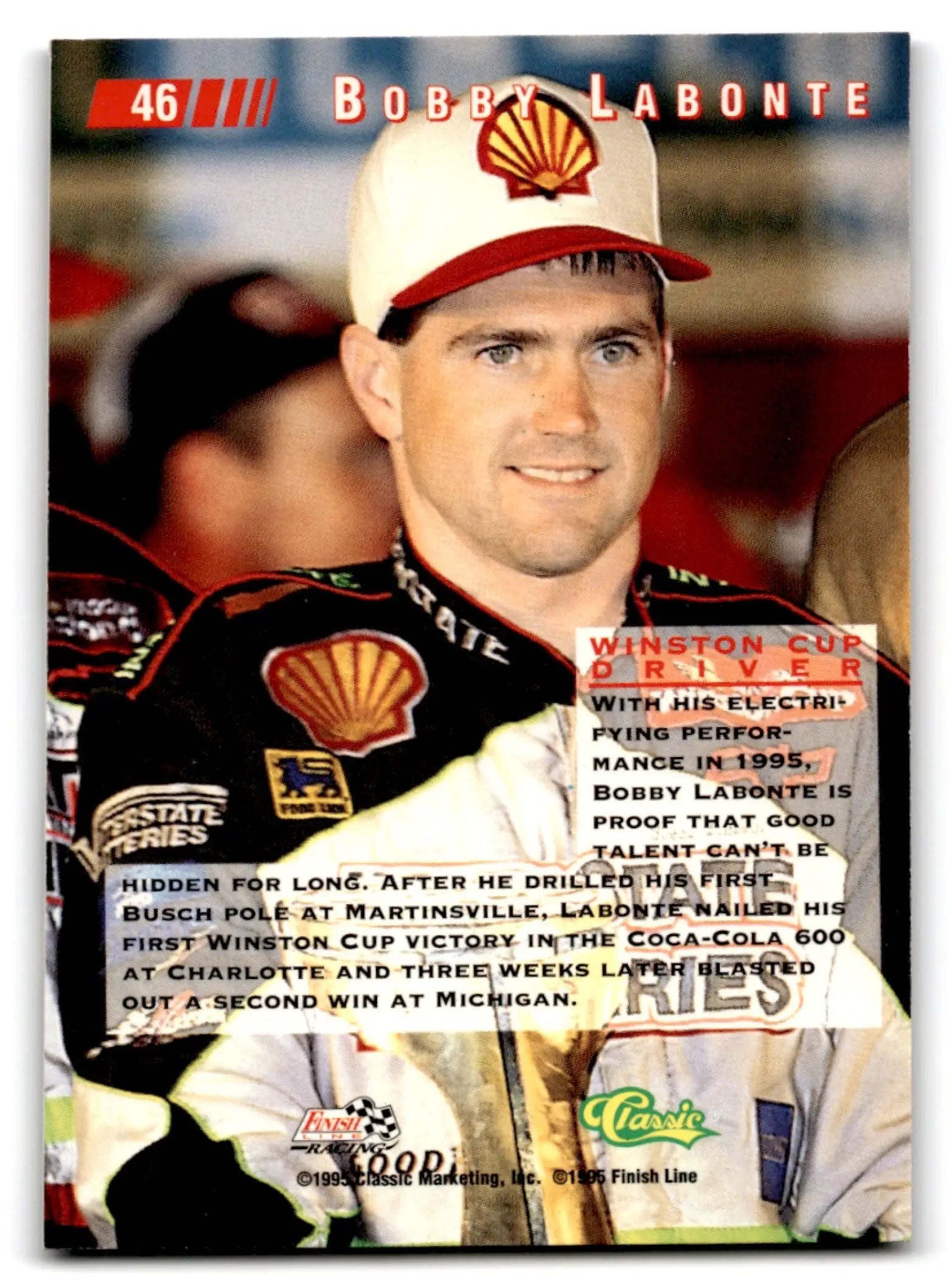 1995 Classic Racing Images Bobby Labonte #46