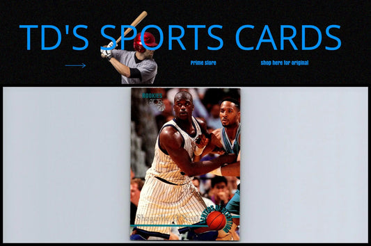 1995 Classic Rookies Shaquille O’Neal trading card featuring iconic basketball star