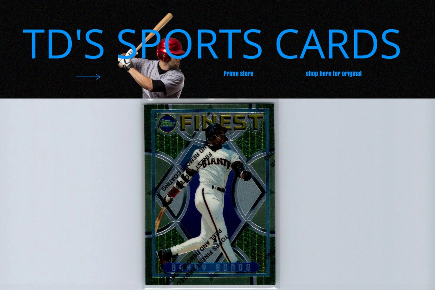 Barry Bonds 1995 Finest #192 baseball card among sought-after trading cards