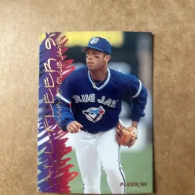 Blue Jays baseball card from Fleer Complete 1995 All Fleer Insert Set featuring Griffey Thomas Gwynn Piazza