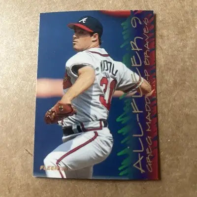 Greg Maddux baseball card from Fleer Complete 1995 Fleer All Fleer Insert Set