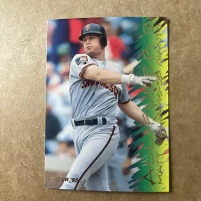 Baseball card from 1995 Fleer All Fleer Complete Insert Set featuring Griffey Thomas Gwynn Piazza