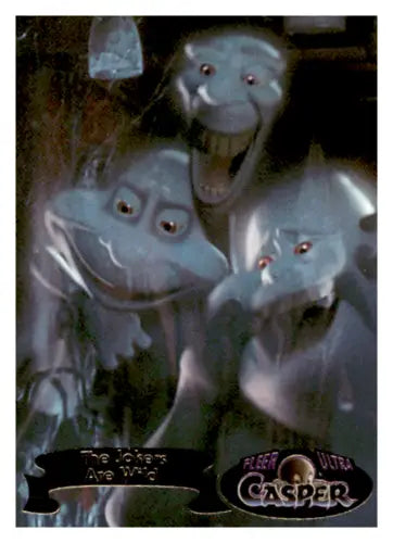 Casper’s ghostly trio featured in 1995 Fleer Ultra Casper #27 original gloss collectible