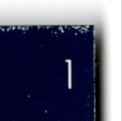 Dark blue playoff contenders football card featuring Steve Young with white 1 and wear marks