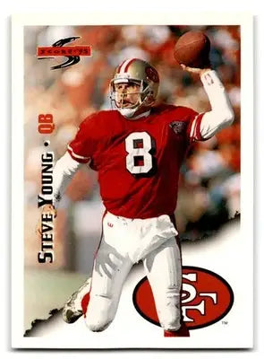 1995 Score Football Steve Young trading card San Francisco 49ers collectible