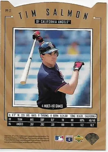 Tim Salmon baseball card 1995 SP Platinum Power NM original gloss for collectors